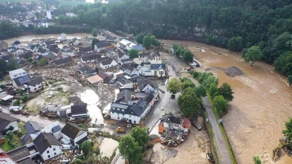 At least 54 people have died due to severe flooding in Western Europe, caused by what experts described as the heaviest rainfall in a century. — Courtesy photo