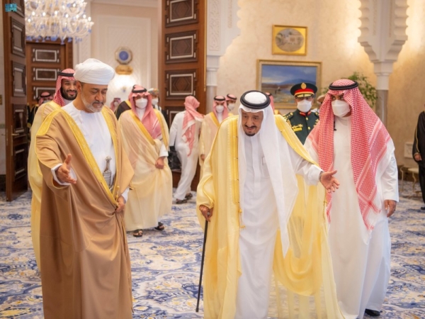 Sultan of Oman expressed his thanks and appreciation to the Custodian of the Two Holy Mosques for the hospitality and good reception he received during his recent visit to Saudi Arabia.