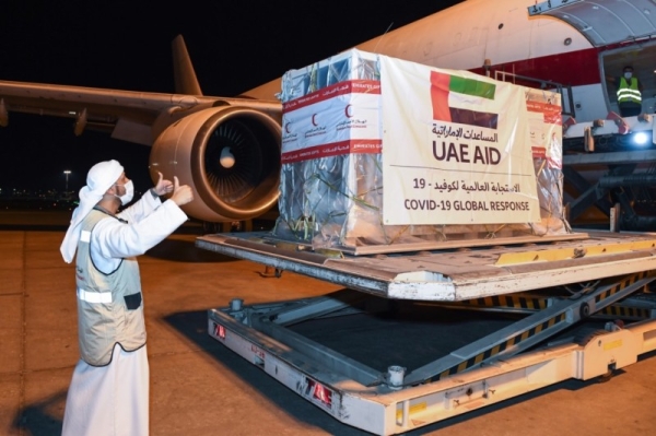 e United Arab Emirates, through the Emirates Red Crescent (ERC), has sent an aid plane carrying 80,000 COVID-19 vaccines to Mauritania to bolster the country’s efforts in curbing the spread of the virus, the UAE's official news agency WAM reported on Thursday. — WAM photos