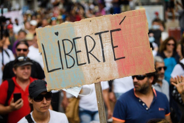 Government plans to make access to public spaces conditional on health checks have provoked more protest demonstrations in France, Switzerland, and Italy. — Courtesy file photo