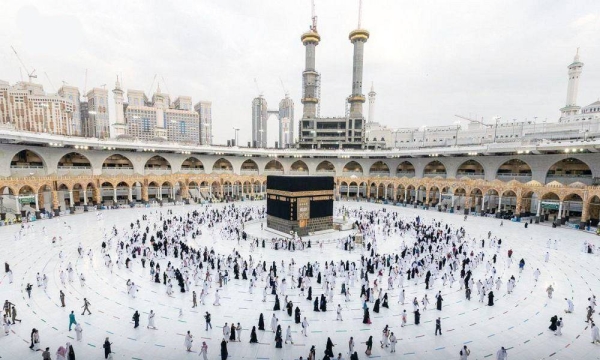 The General Presidency for the Affairs of Two Holy Mosques stated that it has completed all organizational procedures at the Grand Mosque to receive Umrah performers from outside the Kingdom of Saudi Arabia as of Muharram 1, 1443 Hijri (Aug. 9, 2021).