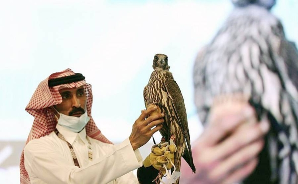 Five falcons were sold for SR300,000 during the third day of auction at the International Falcon Breeders Auction (IFBA) on Monday. 