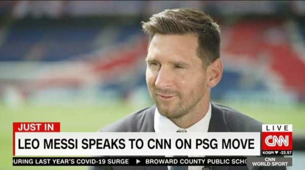 Lionel Messi speaks to CNN on Paris Saint-Germain move.