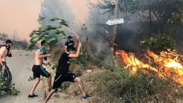 
Wildfires in the forested mountains of northern Algeria have killed at least 69 people since Monday, according to Algerian state media. — Courtesy photo