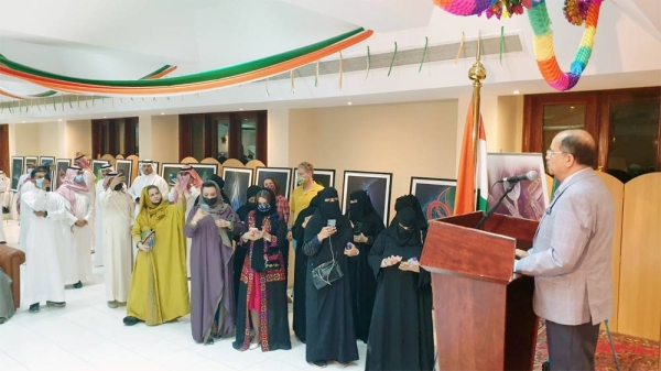 Embassy of India, Riyadh organized a painting exhibition, inaugurated by Indian Ambassador Dr. Ausaf Sayeed, from Aug 21-23 to celebrate 75 years of Indian Independence and Indo-Saudi diplomatic relations.
