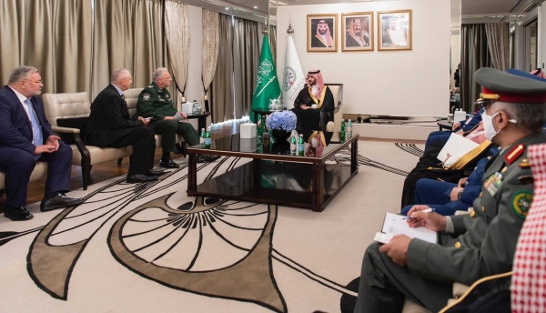 Saudi Arabia’s Deputy Defense Minister Prince Khalid Bin Salman met with the Russian Director of the Federal Service for Military Technical Cooperation Dmitry Shugayev. 