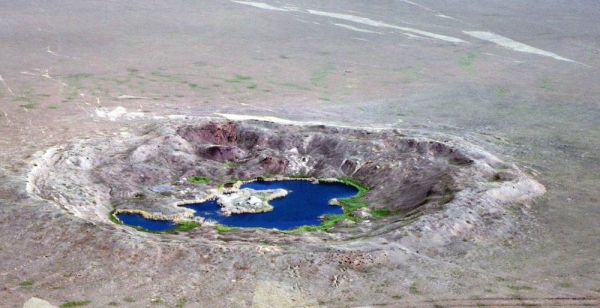 File: Craters and boreholes dot the former Soviet Union nuclear test site Semipalatinsk in what is today Kazakhstan. — courtesy Comprehensive Nuclear-Test-Ban Treaty Organization (CTBTO)