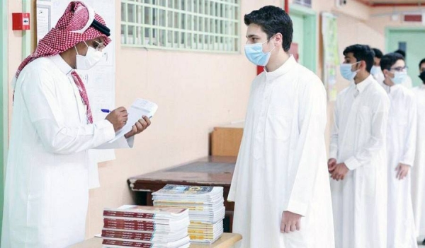 Saudi Arabia's students from the intermediate and secondary levels (ages 12-14 years), who have received the COVID-19 vaccine, resumed on Sunday the in-person education at public, private and foreign schools across the Kingdom.