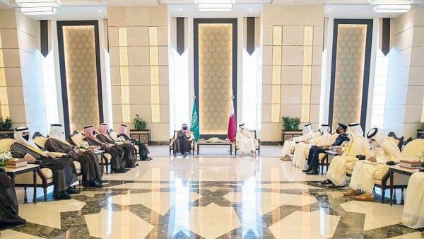 Minister of Interior Prince Abdulaziz Bin Saud Bin Naif held here Monday a session of official talks with Prime Minister and Minister of Interior of Qatar Sheikh Khalid Bin Khalifa Bin Abdulaziz Al Thani.