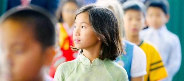 Students at a school in Hanoi Viet Nam. — courtesy UN Photo/Mark Garten