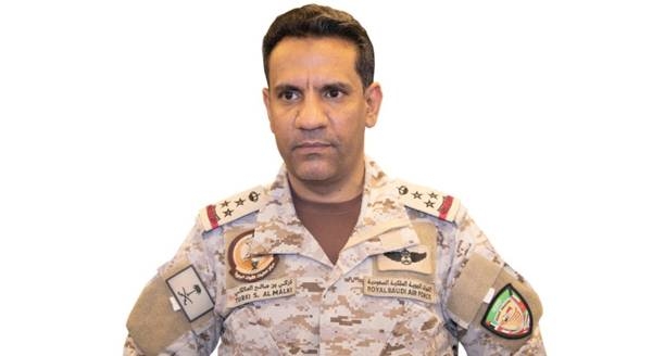 Arab Coalition forces spokesperson Brig. Gen.Turki Al-Maliki