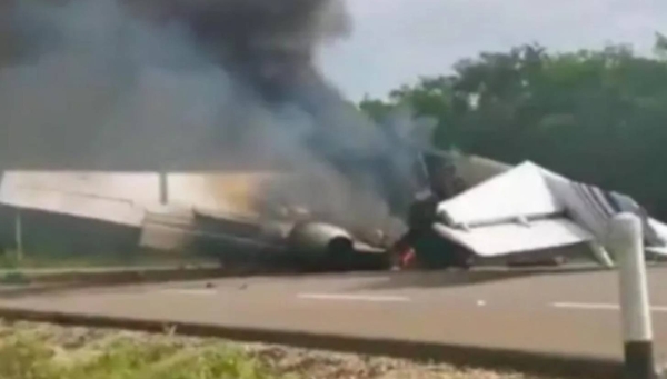 At least seven people were killed when an executive plane crashed in a rural area of the Brazilian municipality of Piracicaba, in southeastern Sao Paulo state. — Courtesy photo.