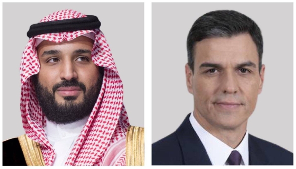 Crown Prince receives phone call from Spain’s PM