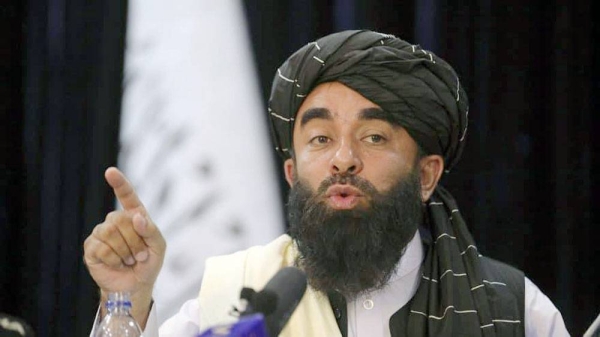 Speaking at a press conference, Zabihullah Mujahid said women might be added later.
