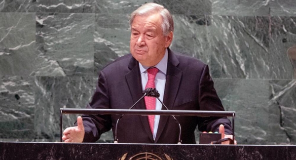 Secretary-General António Guterres addresses the opening of the general debate of the UN General Assembly’s 76th session. — courtesy UN Photo/Cia Pak