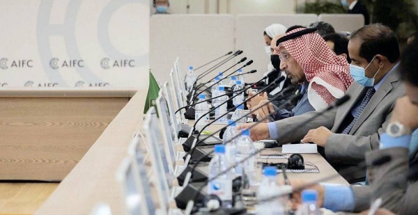 Minister of Investment Eng. Khalid Bin Abdulaziz Al-Falih headed a delegation of government officials and public sector representatives on an official visit to Kazakhstan is seen at the 5th meeting of the Saudi-Kazakhstan Joint Committee.