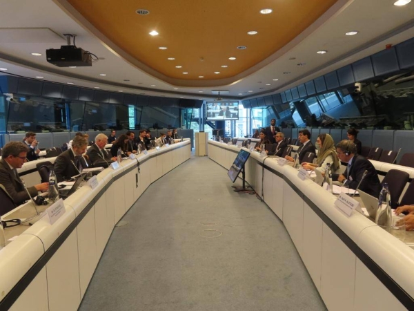 The first round session of the Saudi EU Joint Dialogue on Human Rights at the EU Commission headquarters here on Monday.
