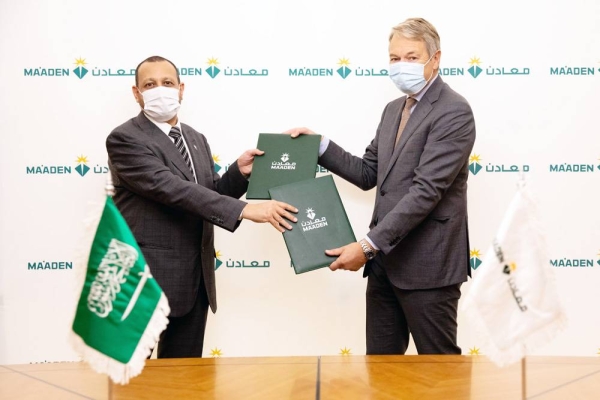 Left - Ma’aden CEO Abdulaziz Al Harbi, Right - Thenamaris CEO Ben Goodhead