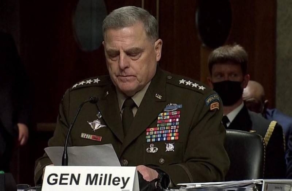 Gen. Mark Milley said the US had been taken by surprise by the speed of the Afghan government's collapse.