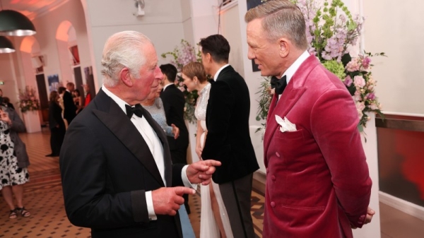 The 53-year-old British actor opened on Tuesday evening the red carpet before the start of the show at the Royal Albert Hall. (Photo: TOLGA AKMEN/AFP via Getty)