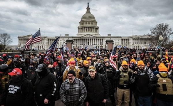 Donald Trump supporters storm the Capitol Hill in a Stop the Steal rally.
