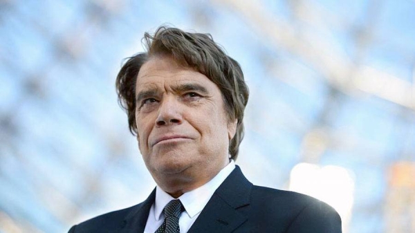 Bernard Tapie at the Velodrome Stadium in Marseille, France, May 26, 2013.