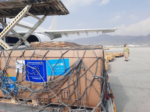 An EU Humanitarian Air Bridge flight has delivered over 25 metric tons of life-saving medical cargo to Kabul on Saturday to address the dire humanitarian situation in Afghanistan.