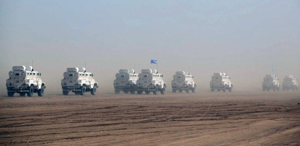 A UN convoy travels between Gao and Kidal, in Northern Mali, in February 2017. — courtesy UN Photo/Sylvain Liechti