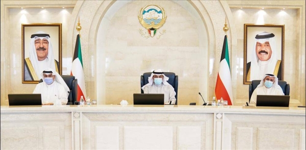 Kuwaiti Prime Minister Sheikh Sabah Khaled Hamad Al-Sabah chairs the weekly Cabinet meeting at Al-Saif Palace on Monday.