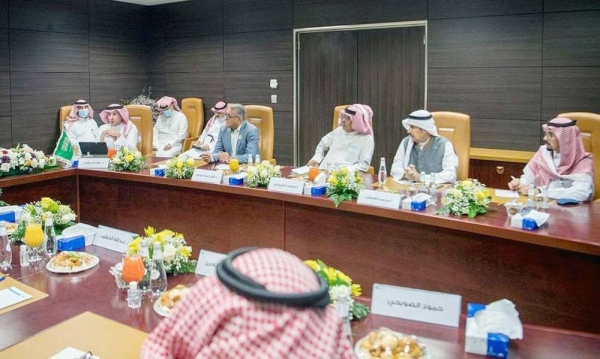 The participants in the panel discussion hosted by the Saudi Press Agency (SPA) entitled 