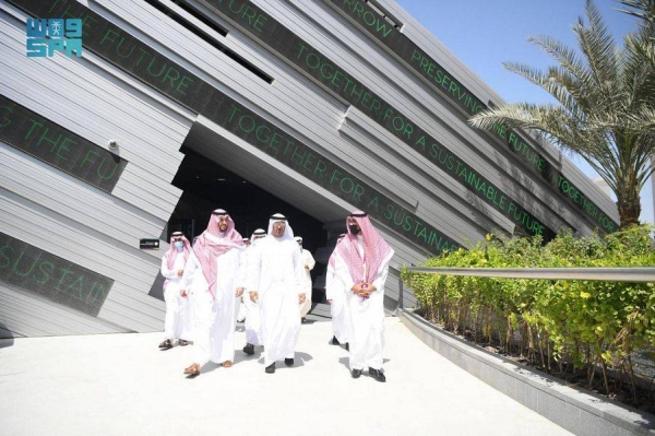 Abu Dhabi Crown Prince tours Saudi pavilion at EXPO 2020 Dubai