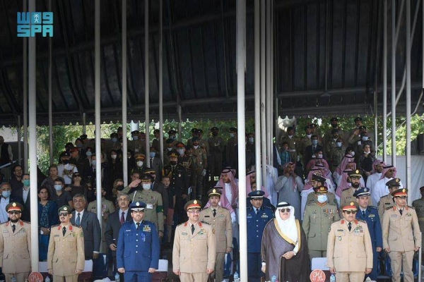Saudi Chief of General Staff Lt. Gen. Fayyad Bin Hamed Al-Ruwaili attended on Saturday the graduation ceremony of the cadets of the Pakistan Military Academy.
