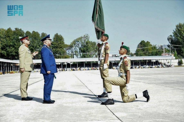 Saudi Chief of General Staff Lt. Gen. Fayyad Bin Hamed Al-Ruwaili attended on Saturday the graduation ceremony of the cadets of the Pakistan Military Academy.
