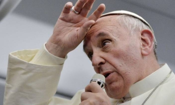 Pope Francis leads a mass for the Synod of Bishops opening at St Peter’s Basilica on October 10, 2021 in Vatican City.