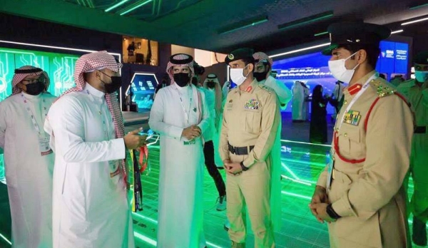 Dubai Police Lt. Gen. Al-Marri was received by the Undersecretary of the Saudi Ministry of Interior for Security Capabilities Eng. Abdullah Al-Rabiah. He was briefed on the unified platform that combines all the ministry's security and services agencies.