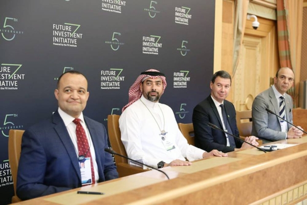 The Royal Commission for AlUla signs landmark agreements with AECOM and an international French consortium comprising Egis, Assystem and Setec during the Future Investment Initiative in Riyadh.