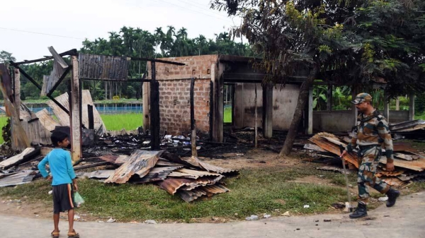 Muslim properties have been targeted in the recent violence in Tripura.