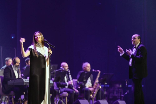 Hiba Tawaji enchanted her audience on Friday at Maraya AlUla in a live concert that marked the return of events at Maraya and the start of AlUla Moments musical events for the winter.