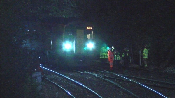 
Emergency services, Network Rail and British Transport Police are on the scene of the train crash.