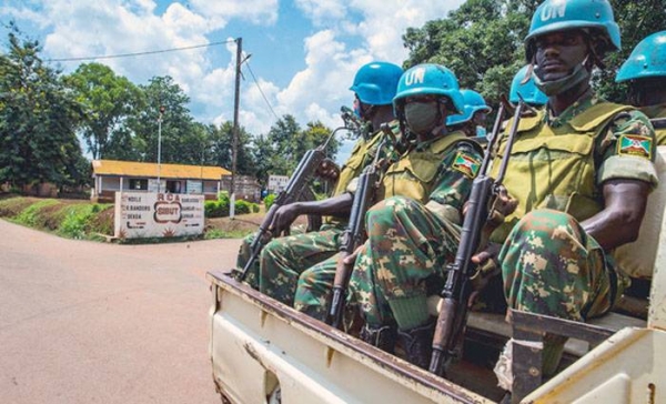 A Police Commissioner joins the first patrol by MINUSCA in Bangui, capital of the Central African Republic. (file). — courtesy UN Photo/Catianne Tijerina