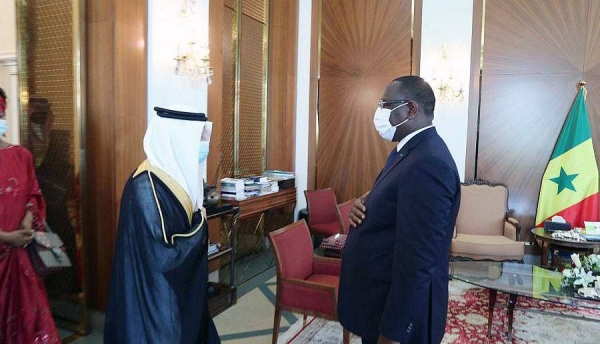 Republic of Senegal President Macky Sall received at the presidential palace here Tuesday the Minister of State for African Countries Affairs Ahmed bin Abdulaziz Qattan.