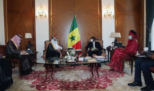 Republic of Senegal President Macky Sall received at the presidential palace here Tuesday the Minister of State for African Countries Affairs Ahmed bin Abdulaziz Qattan.