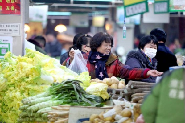 Nationwide efforts to curb coronavirus cases may be contributing in part to the rising cost of food in China. (File photo)