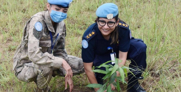 Superintendent Sangya Malla of Nepal, currently serving in the UN Organization Stabilization Mission in the Democratic Republic of the Congo, awarded the 2021 United Nations Woman Police Officer of the Year. — courtesy United Nations