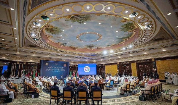 Minister of Interior Prince Abdulaziz Bin Saud Bin Naif, in his speech, conveyed the greetings of Custodian of the Two Holy Mosques King Salman and Crown Prince Muhammad Bin Salman, deputy prime minister and minister of defense, to the attendees and their wishes of success to them.