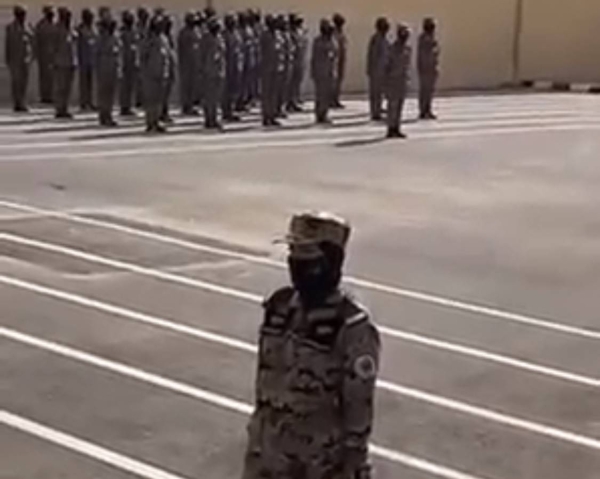 The video of Saudi female soldiers participating in a military parade and one offering a smart saluting went viral on the social media.