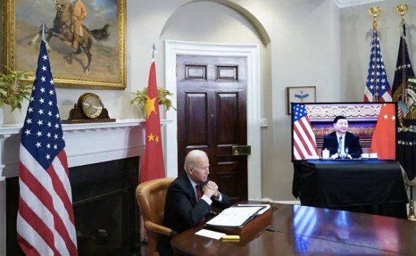 The two leaders spoke to each other virtually.