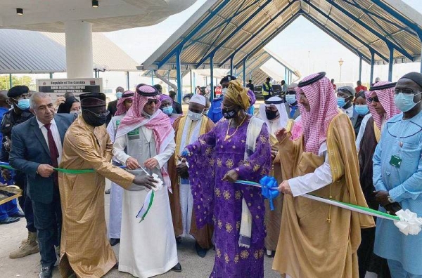 Vice President of the Republic of Gambia, Isatou Touray and the CEO of the Saudi Fund for Development (SFD) Sultan Bin Abdurrahman Al-Marshad inaugurated a project to rehabilitate and develop Banjul International Airport in the Republic of Gambia.