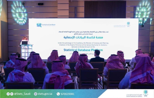 Under the patronage of the Minister of Economy and Planning, Chairman of the Board of Directors of the General Authority for Statistics (GASTAT) Faisal Bin Fadhel Al-Ibrahim, and in the presence of GASTAT’s President Dr. Konrad Pessendrofer, GASTAT launched the (statistical database) platform, which is a unified channel to publish all statistical data produced by GASTAT Wednesday.