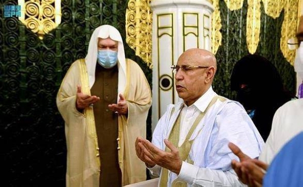 Mauritanian president visits prophet's mosque